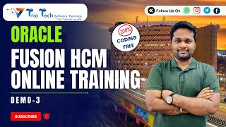 Oracle Fusion HCM Training  Oracle Fusion HCM Cloud  Oracle Fusion HCM Certification Demo3 [upl. by Ahsirt]