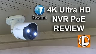 Swann 4K NVR Security Camera System Review  Unboxing Setup Settings Installation Footage [upl. by Cronin]