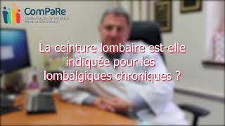 Séminaire Lombalgie chronique  ComPaRe [upl. by Natehc]