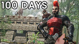 I Have 100 Days To Beat ARK Hardcore  Lost Island [upl. by Onitnelav]