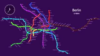 Berlin UBahn Traffic Simulation MuTA6 [upl. by Sieracki]