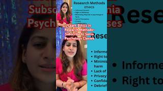 IB Psychology Ethics in Research Methods youtube ib psychology viralvideo trending ytshorts [upl. by Hurty494]