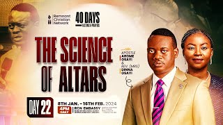 APOSTLE AROME OSAYI  40 DAYS FASTING AND PRAYER  THE SCIENCE OF ALTARS  DAY 22  29TH JAN 2024 [upl. by Enirehtacyram]