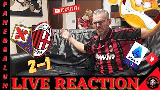 😱VAFOOOO❗❗❗❗😱LIVE REACTION 🤬FIORENTINAMILAN 21😱UN ALTRA SOSTA DI ME4DA CI FATE PASSARE🚨🤡 [upl. by Baerman88]