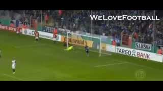 Fabian Klos  Amazing Volley Goal vs SV Sandhausen  DFBPokal  1415 HD [upl. by Torie]