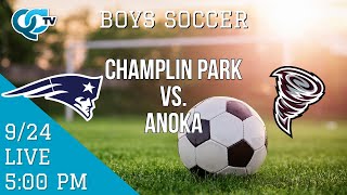 Boys Soccer Champlin Park  Anoka  Champlin Park High School  Anoka High School QCTV [upl. by Py]