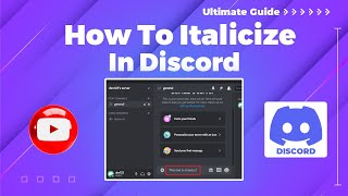 How to italicize in discord 2024 Discord Guideline [upl. by Eduardo]