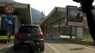 Border Crossing Schweiz Italien mit Mautstelle Como A2ch  A9it [upl. by Eenobe]