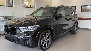 2021 BMW X5 40i M Sport Package Black Sapphire With Coffee Interior [upl. by Oderfla]