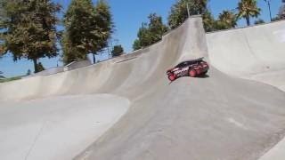 Traxxas Rally Shreds SoCal Skate Park [upl. by Yenruoj]