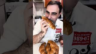 ASMR EATING CROISSANTS CHOCOLATE CREAM MUKBANG asmrwhispering asmrwhisper asmrnutella croissant [upl. by Meekah324]