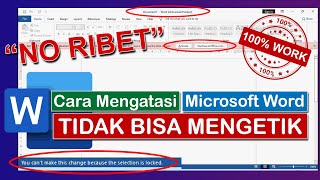 GAMPANG‼ Begini CARA MENGATASI MICROSOFT WORD TIDAK BISA MENGETIK karena UNLICENSED PRODUCT [upl. by Shiekh]