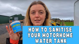 Easy Way To Sanitise Your Motorhome Water Tank — No Scrubbing Required [upl. by Cyna]