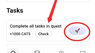 Cats telegram Complete all tasks in quest 1000 Cats  Cats quest task completed  Activity Cats [upl. by Annavoig]