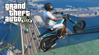 FAIRE DU TRIAL EN MOTOCROSS SUR GTA 5 [upl. by Carnes613]