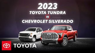 2023 Toyota Tundra vs 2023 Chevy Silverado  Toyota [upl. by Ellemac]