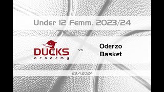 U12f Ducks Academy vs Oderzo basket [upl. by Sloatman]