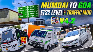 How To Add MUMBAI TO GOA TRAFFIC🤩MOD in bus simulator indonesia  BUSSID V42 bussidmods [upl. by Yztim]