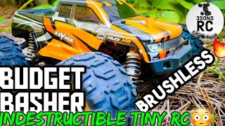 Best Cheap RC Truck HBX 16889A Pro Budget Basher RC Review Episode 1 WE SEND IT [upl. by Saref]