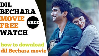 how to download Dil Bechara movie and watch free 😱 Sushant Singh Rajput movies youtubevideomovi [upl. by Dotti979]