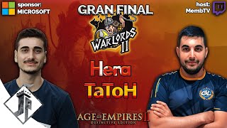 WARLORDS 2  Hera vs TaToH GRAN FINAL  TheViper vs MrYo Tercer Puesto [upl. by Oleusnoc]