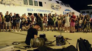 DAMAT  STREET TECHNO  IBIZA VLOG damatdrummer [upl. by Odlawso]