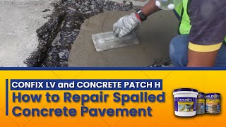 Concrete Patch H How to Repair Spalled Concrete Within Minutes [upl. by Zertnom]