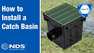 How to Install a Catch Basin to Capture RunOff  NDS Drainage Systems [upl. by Etteve]