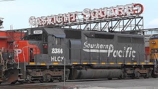 HLCX Lease Engine Still in Southern Pacific Paint [upl. by Anileh]