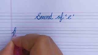 E sound words in 4 line notebook how to write e sound words three letter words e sound cvc words [upl. by Ayanad]