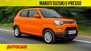 Maruti Suzuki SPresso  First Drive Review  Autocar India [upl. by Htiekram]