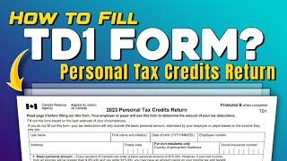 How to Fill TD1 Form 2022 [upl. by Reisinger770]