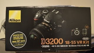 Nikon D3200 Unboxing and First Look With Kit Lens [upl. by Amieva]