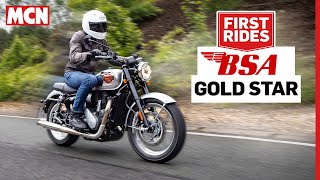 New BSA ridden 2022 Gold Star roadster review  MCN [upl. by Teuton]