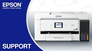 Epson EcoTank ET15000  Wireless Setup Using the Control Panel [upl. by Stoffel362]