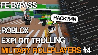 Roblox Exploiting  Military Roleplayers 2023 New Scripts [upl. by Nyloj105]