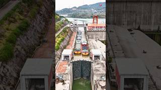 Ship Elevator In Panama Canal 😱 [upl. by Bertle197]