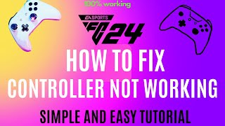 EA FC 24  HOW TO FIX CONTROLLER GAMEPADJOYSTICK Not WorkingDetected on PC using x360ce [upl. by Oremor640]