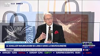 Alain Némarq Mauboussin  Le joaillier Mauboussin se lance dans la maroquinerie [upl. by Fenella]