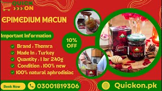 Turkish Honey Macun Themra Epimedium Majoon 240g Turkish Macun Honey Pakistan And Qatar [upl. by Nahgrom94]