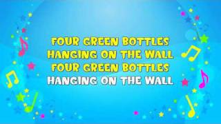 Ten Green Bottles  Sing A Long  Learning Song  Counting Song  Nursery Rhyme  KiddieOK [upl. by Gerhardine884]