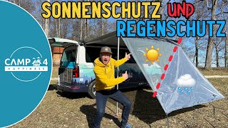 VW California Sonnenschutz amp Regenschutz Universal Vorderwand Markise [upl. by Maje627]