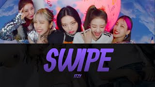 ITZY “SWIPE” Lyrics Video  KPOPWorld Music [upl. by Yehc]