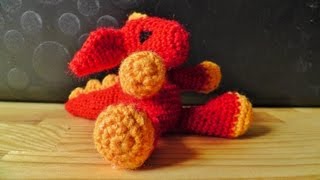 Amigurumi Drache Häkelanleitung Teil 1 Kopf  ® Woolpedia [upl. by Mehitable]