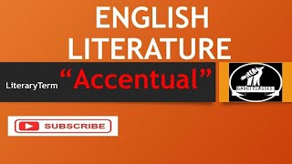 English Literature  Literary Term  AccentualSyllabic verse [upl. by Anaujait]