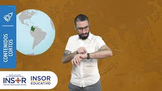 Pregunta sobre los husos horariosSociales en Lengua de Señas ColombianaContenidoCorto [upl. by Ahsinor]