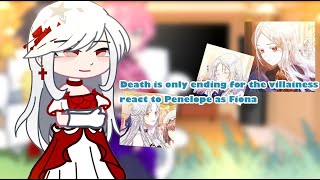 Death is only ending for the villainess react to Penelope as Fiona Gacha gacha gachareact [upl. by Eerdna823]