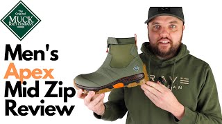 Muck Boot Mens Apex Mid Zip Boot Review 2022 [upl. by Dorella573]