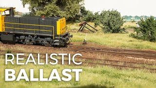 Modelling realistic ballast  model scenery tutorial 1 [upl. by Herries239]