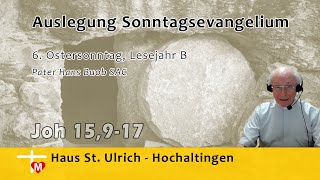 Pater Hans Buob SAC Predigt 6 Ostersonntag Lesejahr B Joh 15917 [upl. by Ozzy]